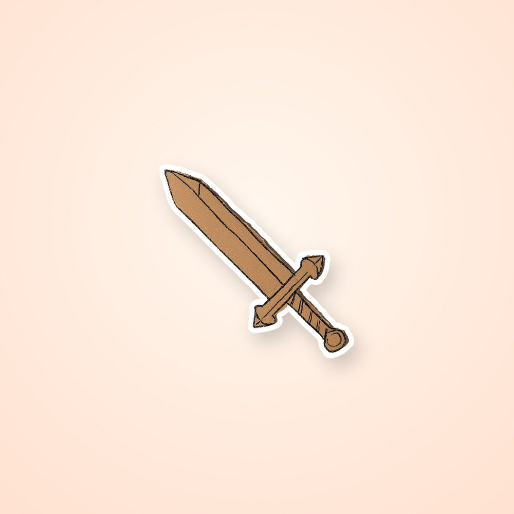 Cardboard Sword Diy Toy Fantasy Sticker