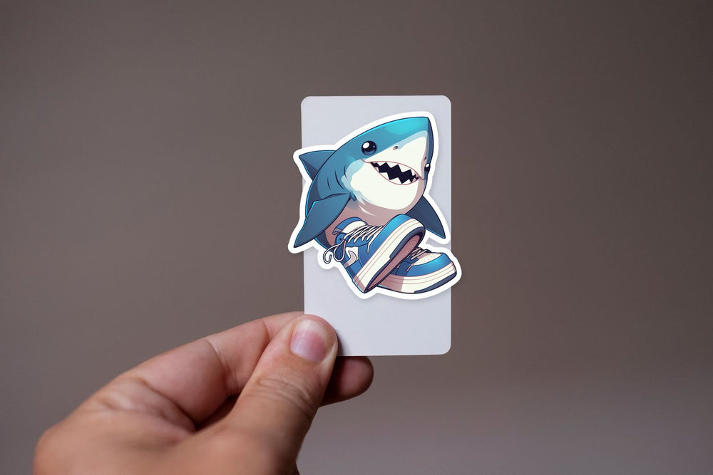 Cute Shark in Nike Sneaker Sticker