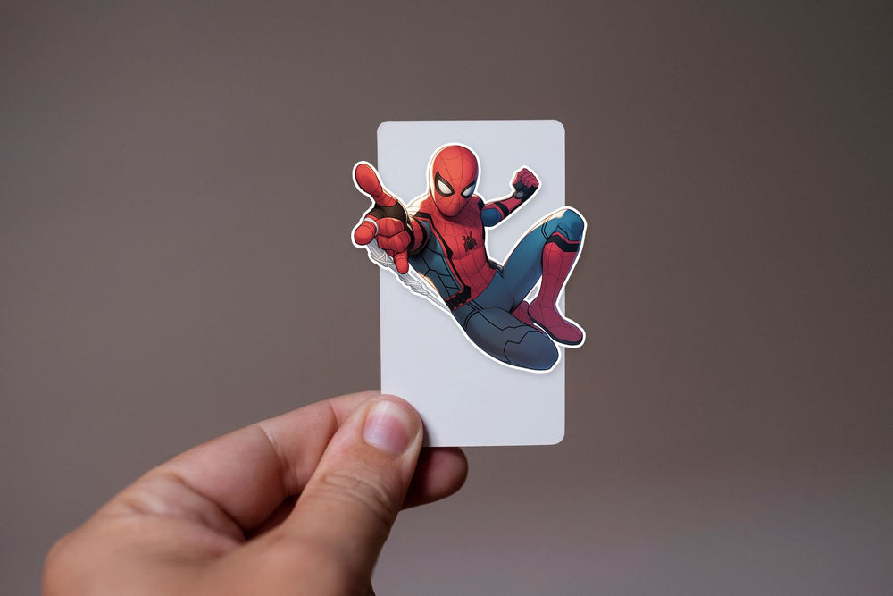 Web-Slinging Spider-Man Sticker
