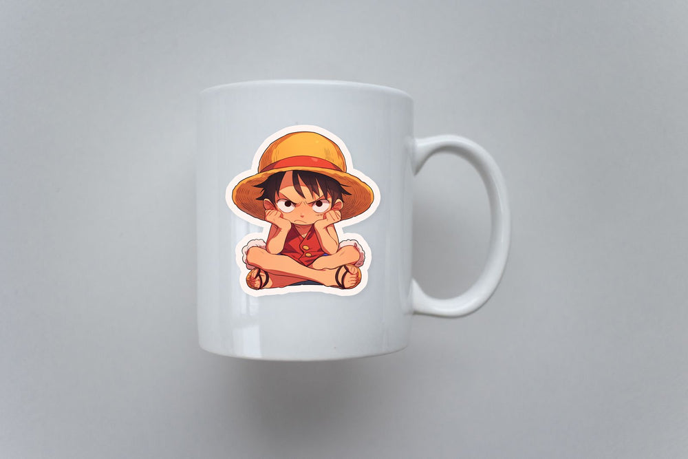 One Piece Sadly Luffy Clipart Sticker