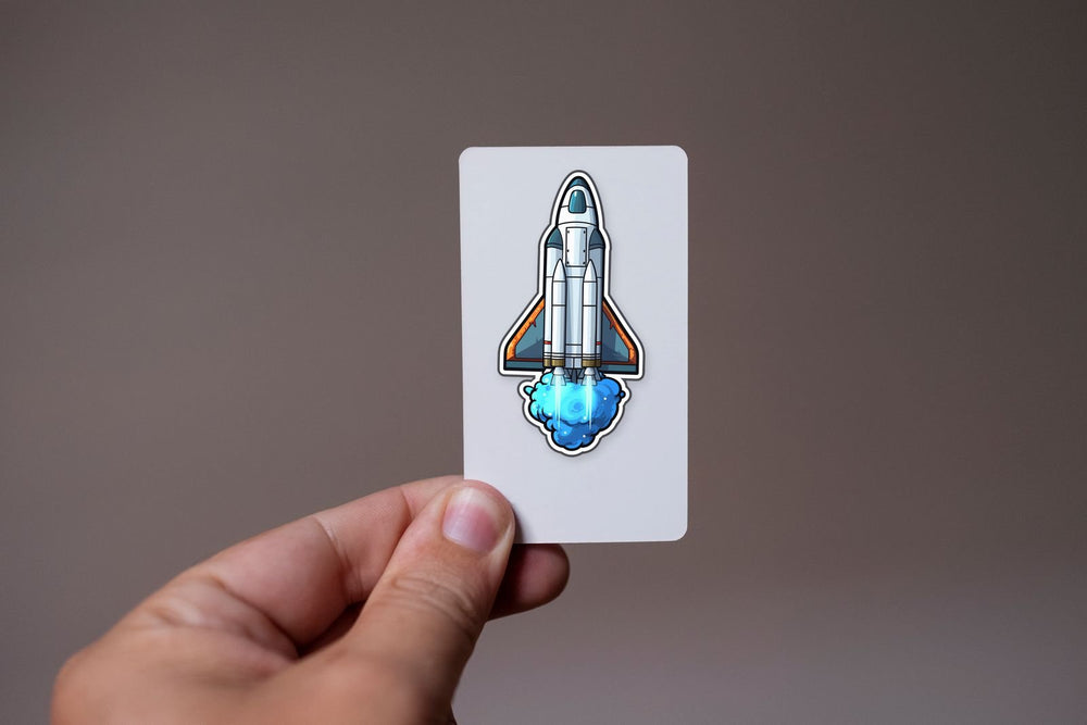 Space Shuttle Plane Launching Sticker