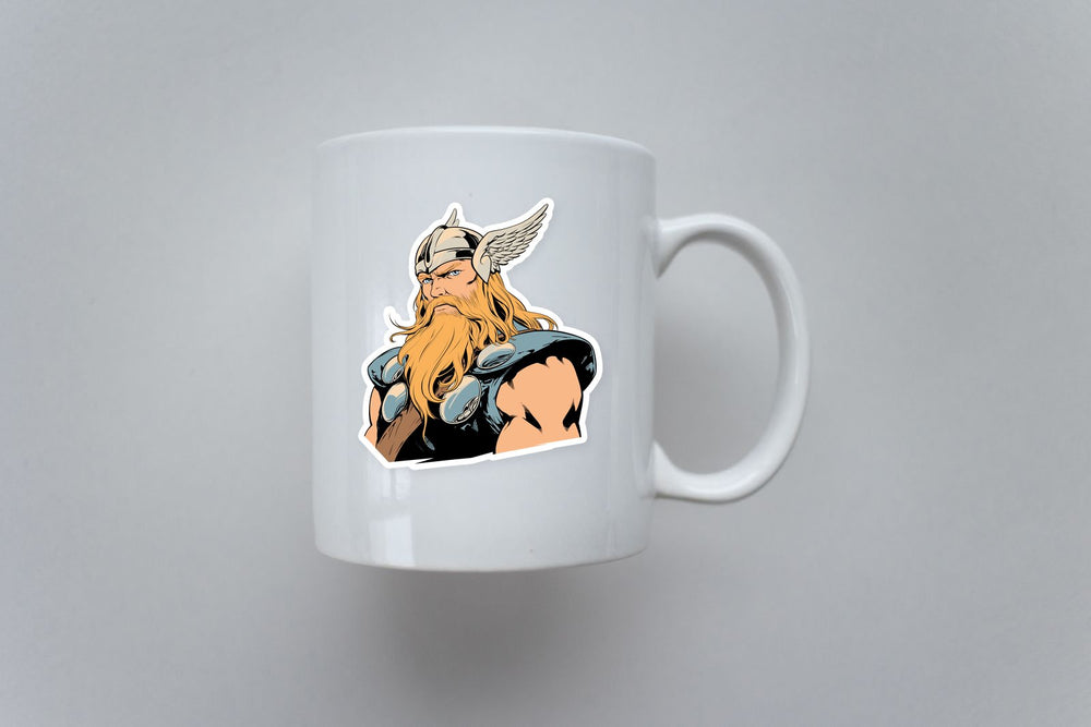 Thor Retro Comics Portrait Sticker