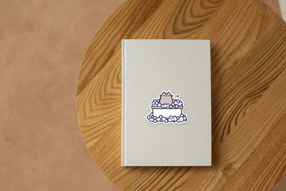 Pusheen Cat Bathtub Kawaii Sticker