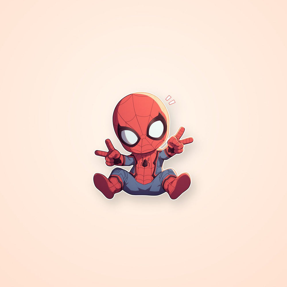 Spiderman Chibi Hero Sticker