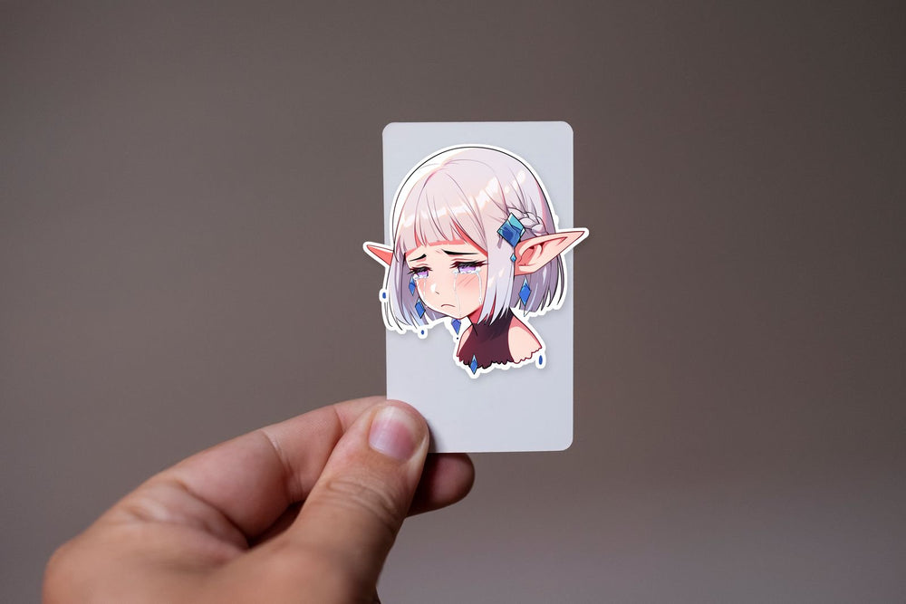 Sad Elf Crying Sticker