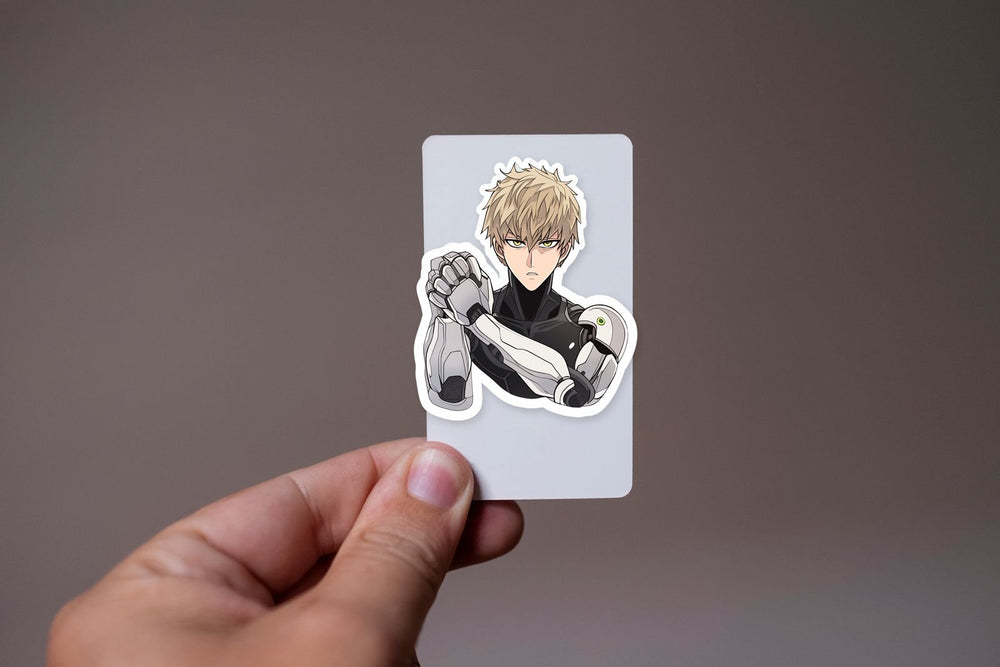 One-Punch Man Genos Warm Up Cyber Hands Sticker