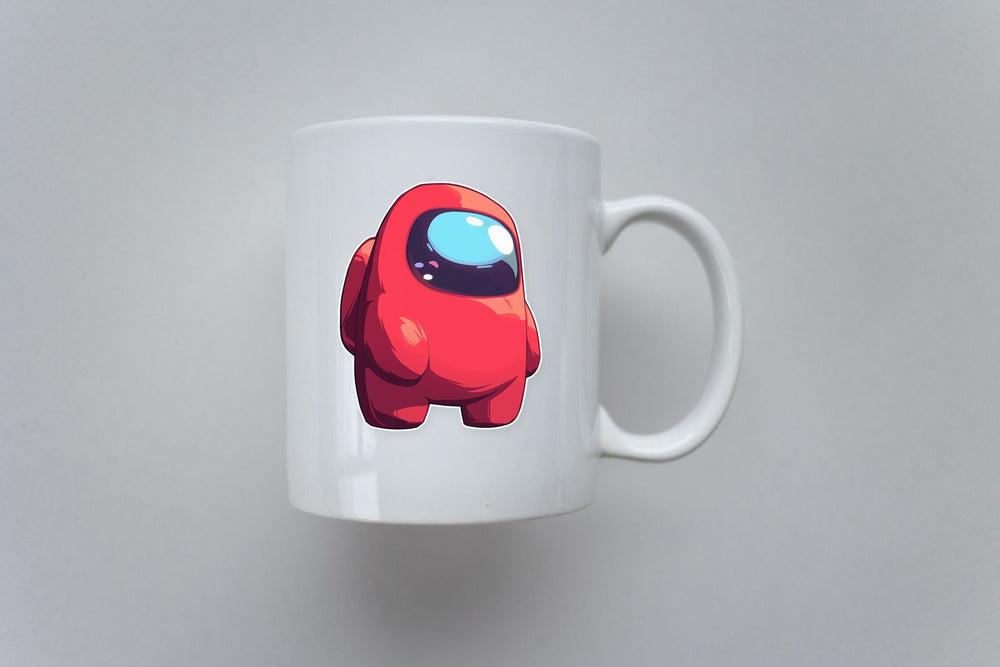 Aesthetic Red Among Us Sticker