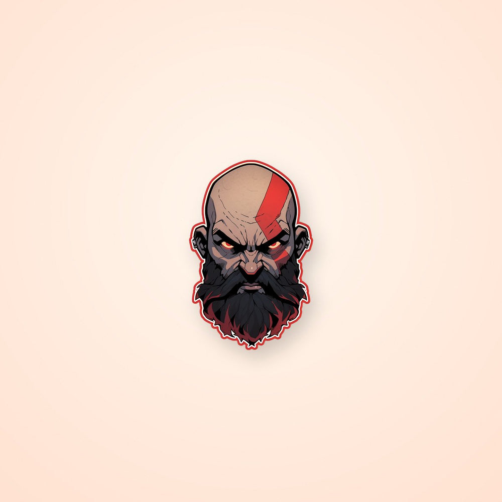 God of War Kratos Art Sticker