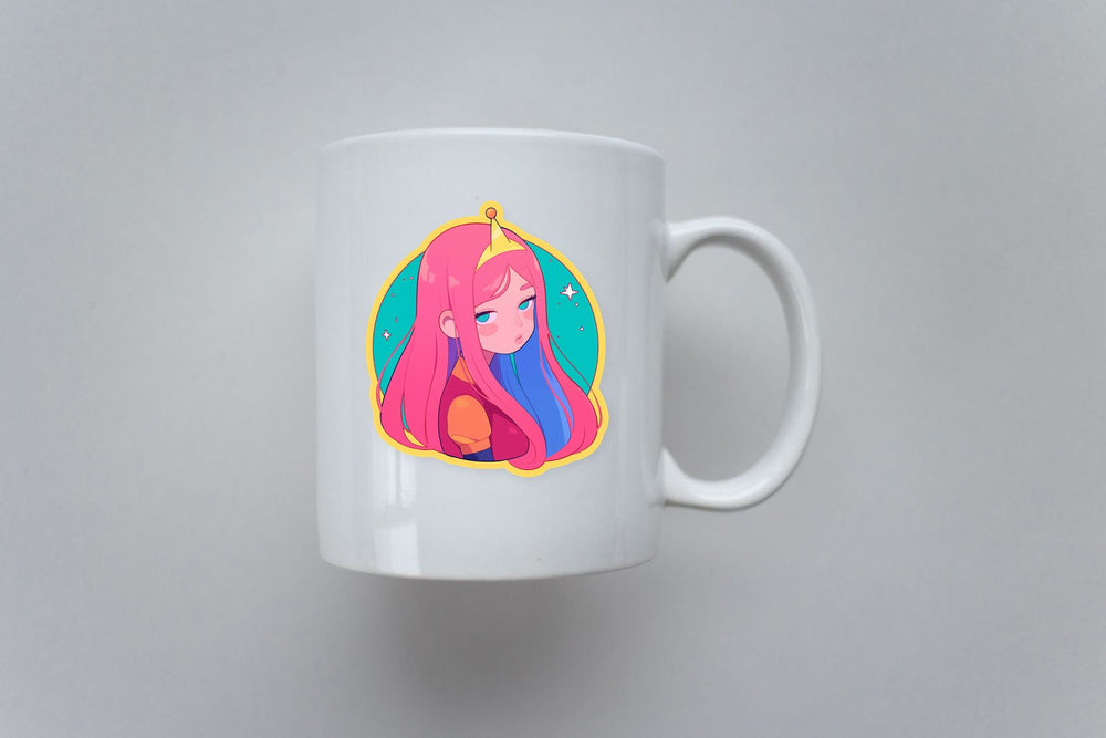 Princess Bubblegum Bored Face Sticker
