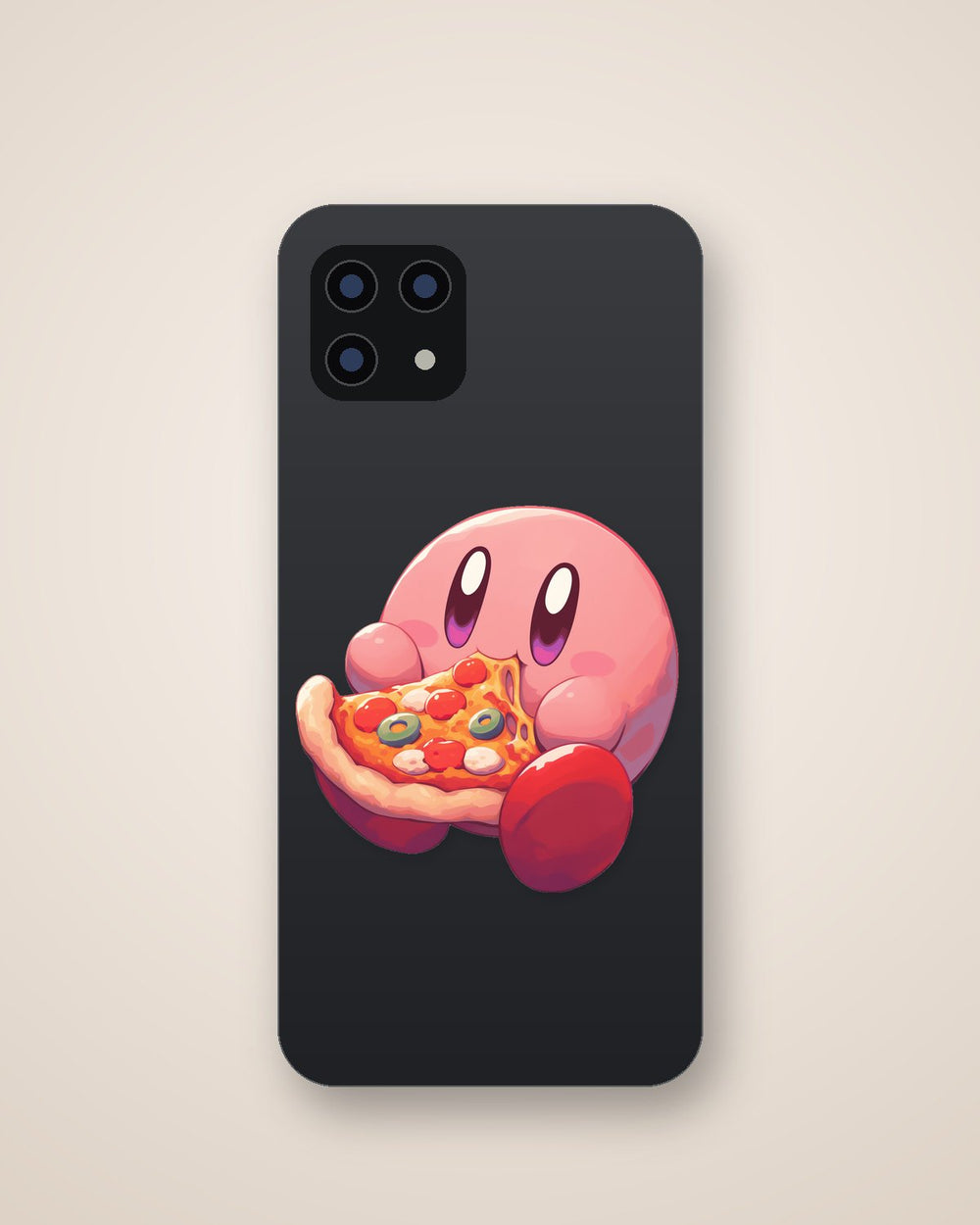 Kirby Eating Pizza Sticker
