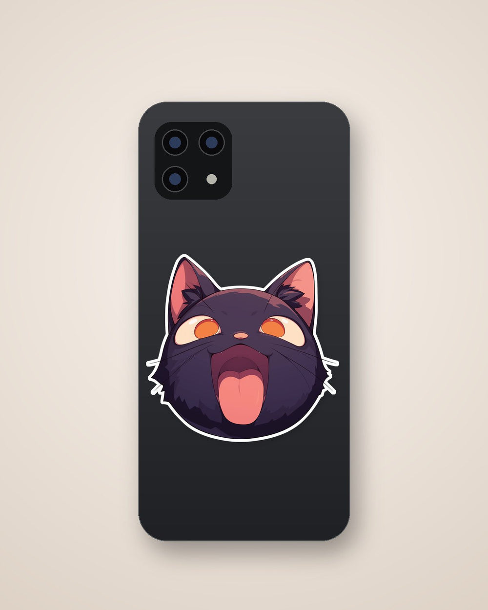 Black Cat Funny Ignorant Hype Sticker