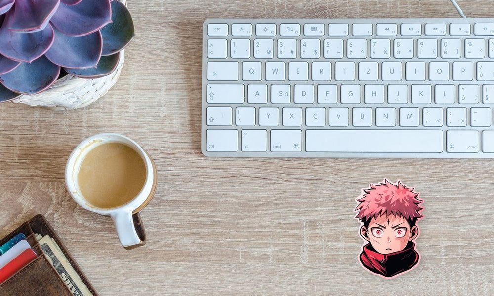 Aesthetic Yuji Itadori Jujutsu Kaisen Sticker