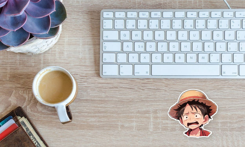 Crying Monkey D. Luffy One Piece Sticker