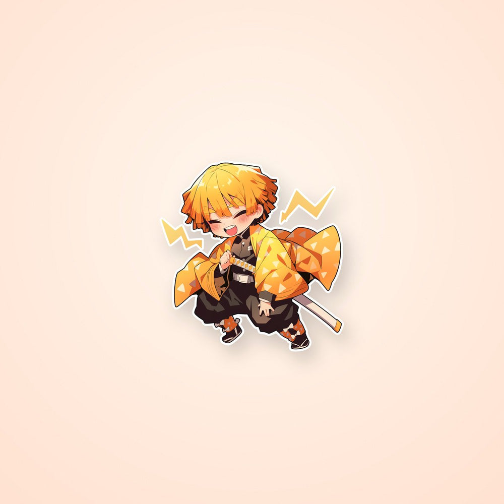 Zenitsu Agatsuma Lightning Demon Slayer Sticker