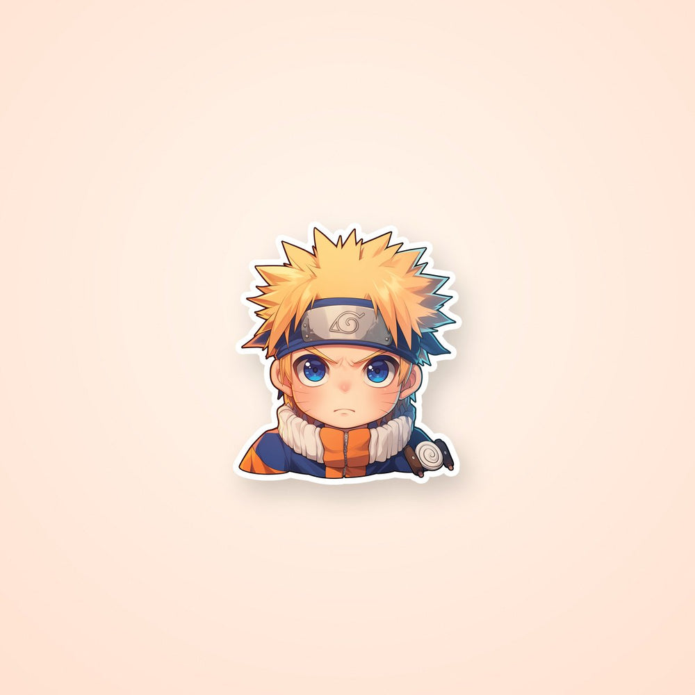 Chibi Naruto Angry Face Sticker