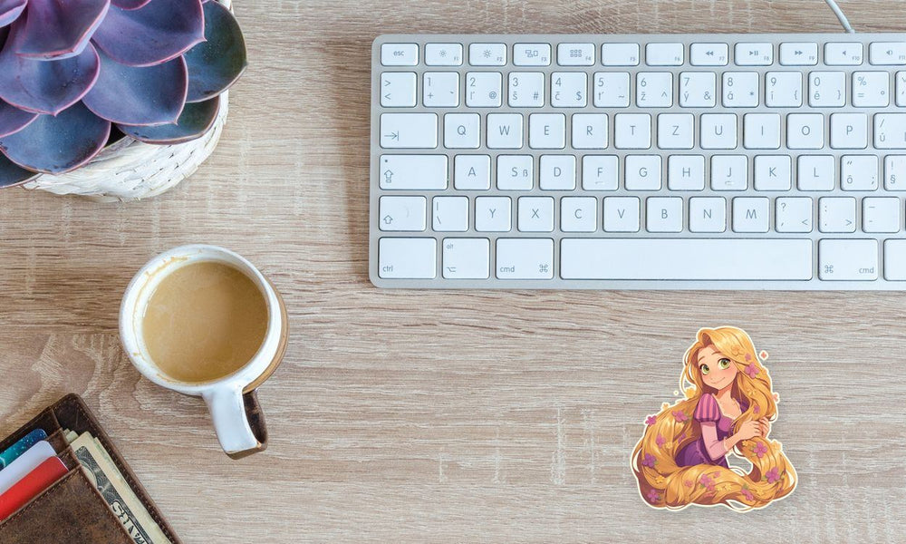 Rapunzel Floral Hair Sticker