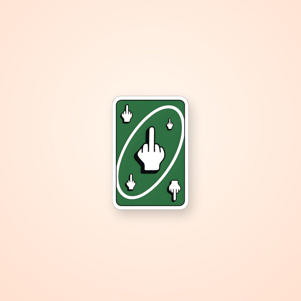 Uno Card Meme Sticker