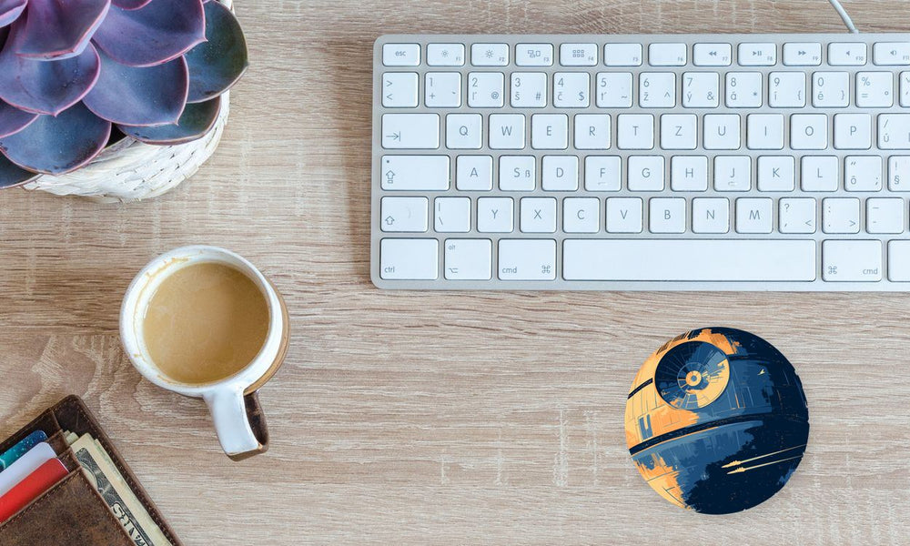 Death Star Retro Sticker