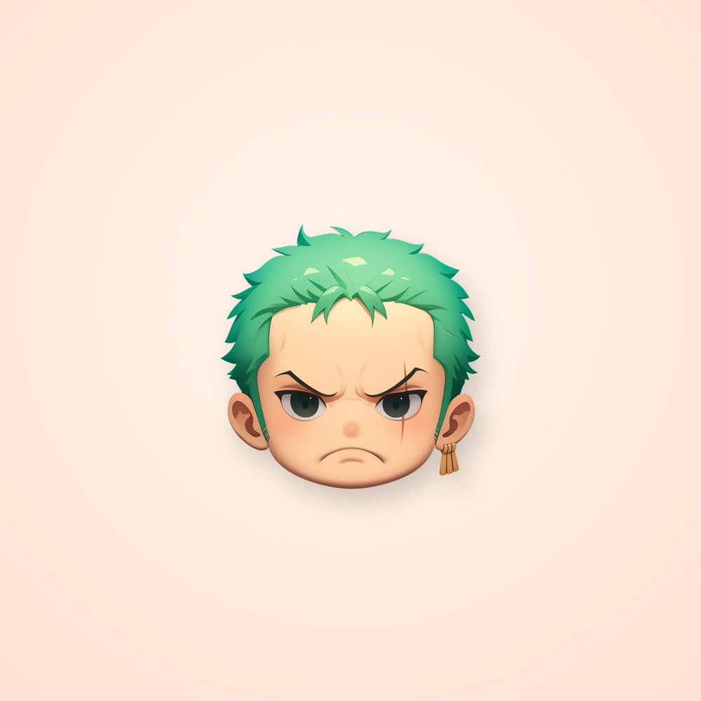 Zoro Head Ios Emoji Style Sticker