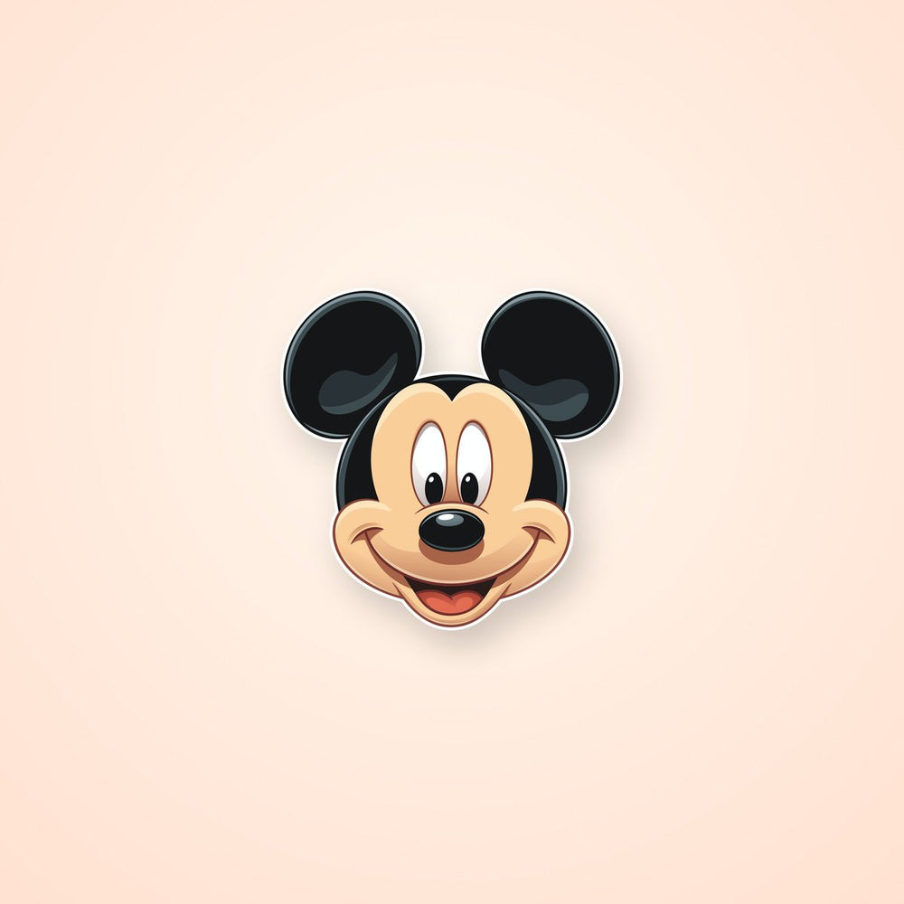 Mickey Mouse Head Clipart Sticker
