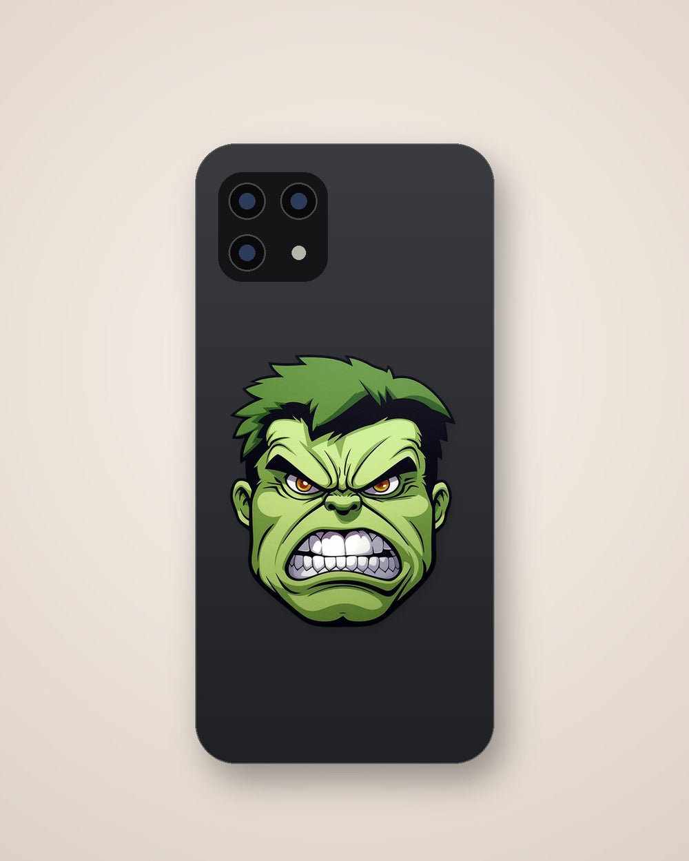 Angry Hulk Cartoon Head Sticker
