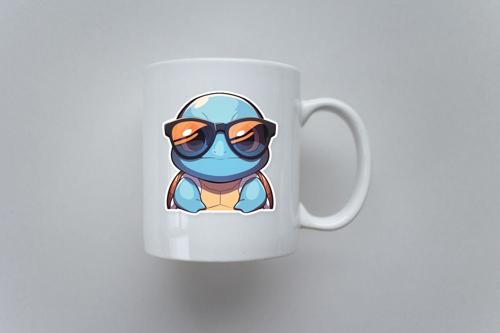 Squirtle Cool Sunglasses Sticker