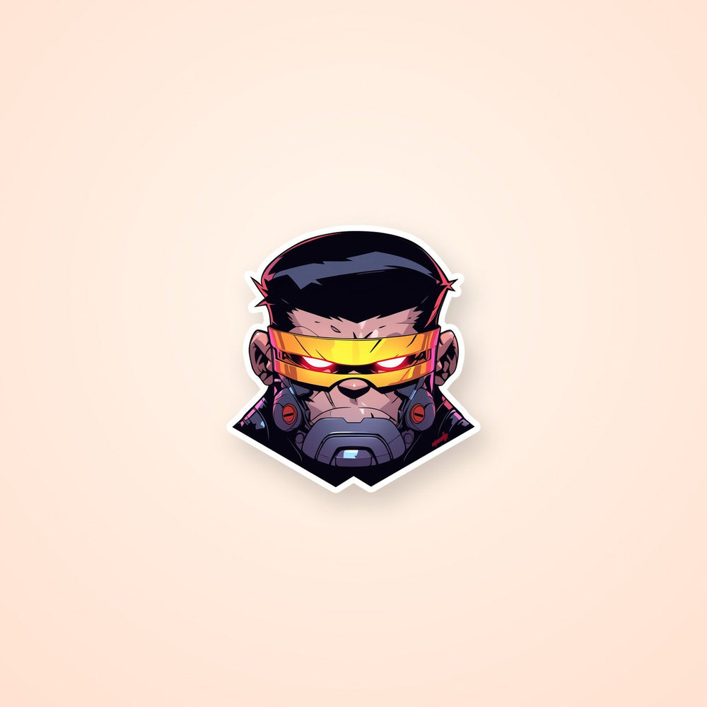 Cyclops-X-Men Tech Mask Head Sticker