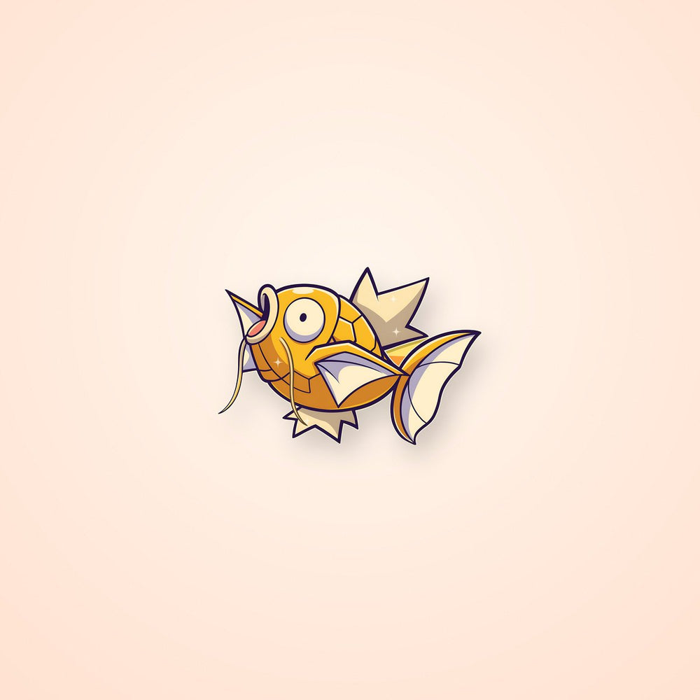 Magikarp Golden Pokemon Sticker