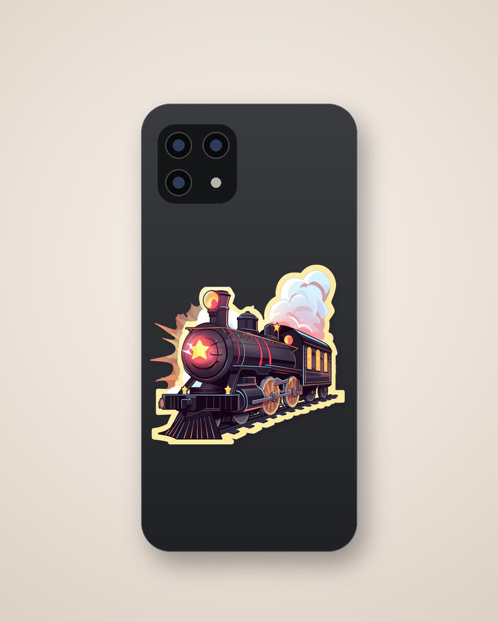 Aesthetic Steam Train Sticker