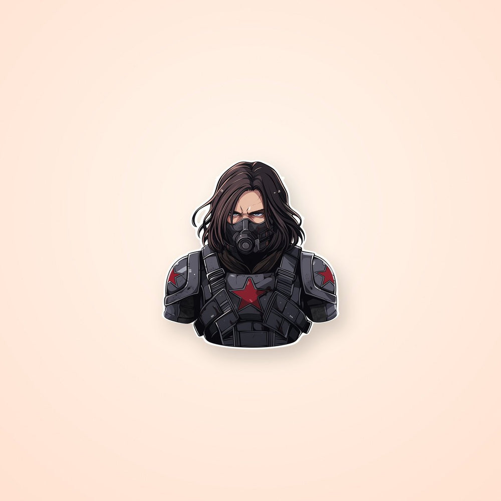 Marvel Winter Soldier Art Sticker