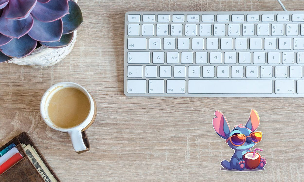Stitch Summer Vibes Sticker