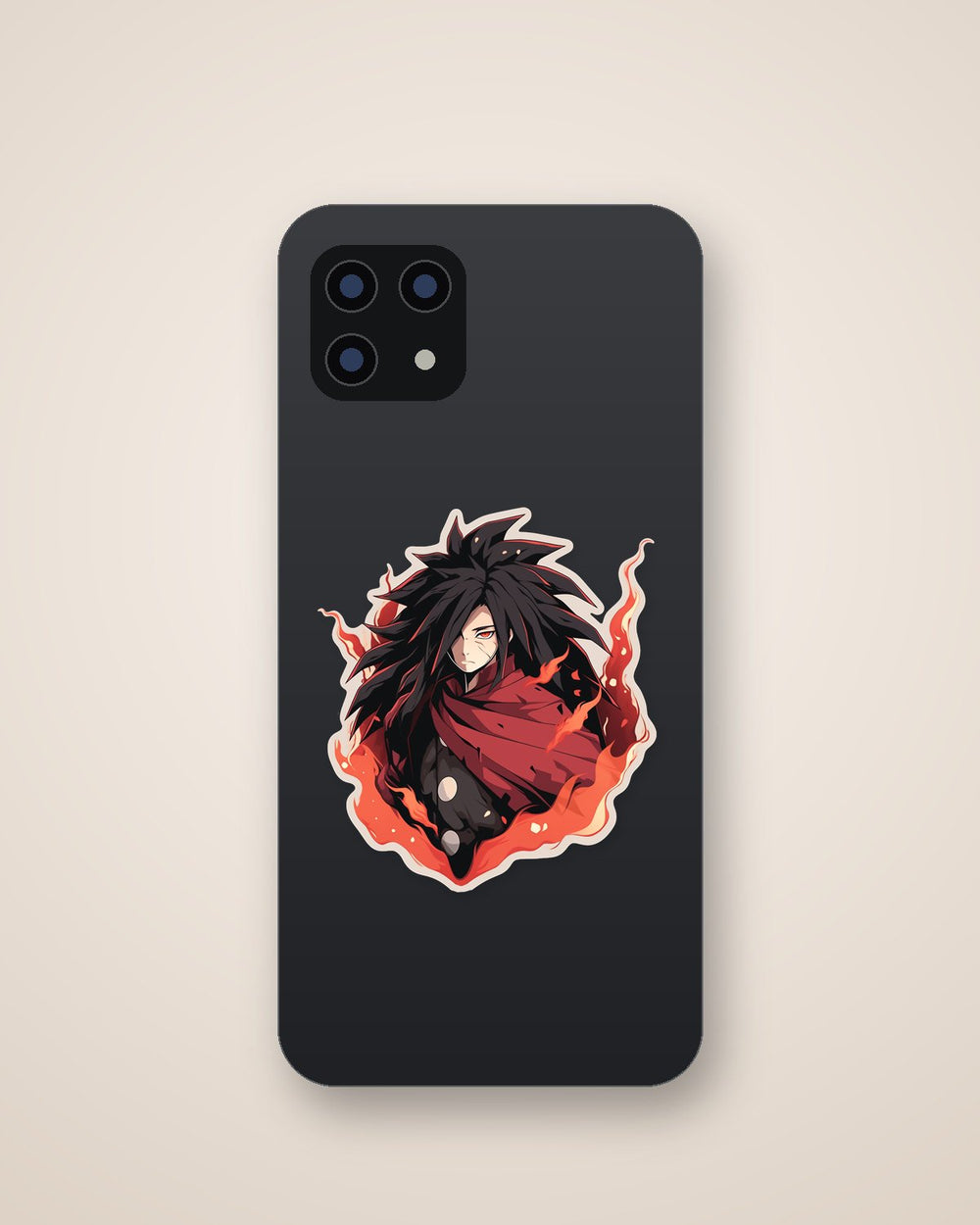 Madara with a Fan of Fire Sticker