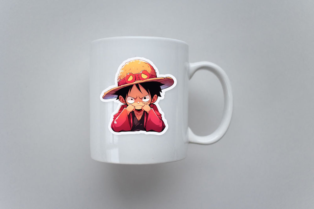 One Piece Upset Monkey D. Luffy Sticker