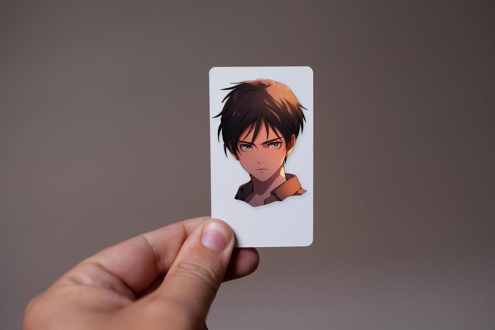 Aot Eren Yeager Head Anime Sticker