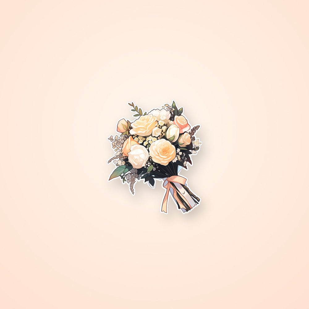 Wedding Bouquet with Roses Sticker