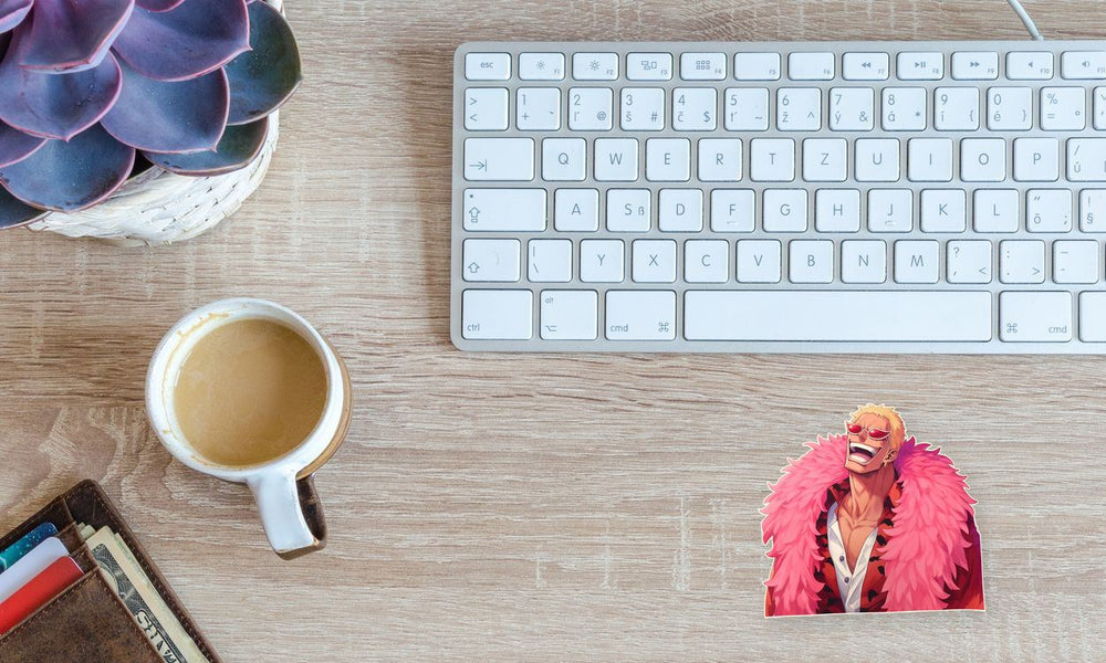 One Piece Doflamingo Laughing Sticker