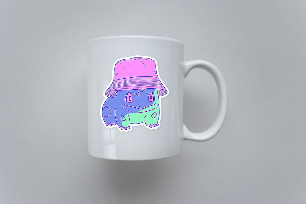 Bulbasaur Pastel Bucket Hat Kawaii Pokemon Sticker