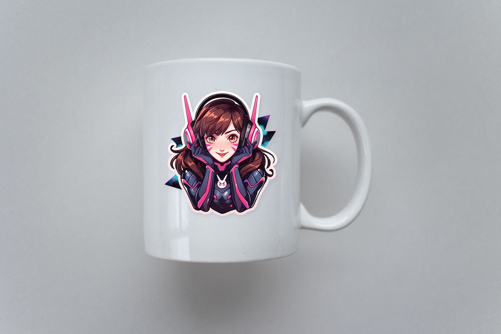 Overwatch D.Va Aesthetic Sticker