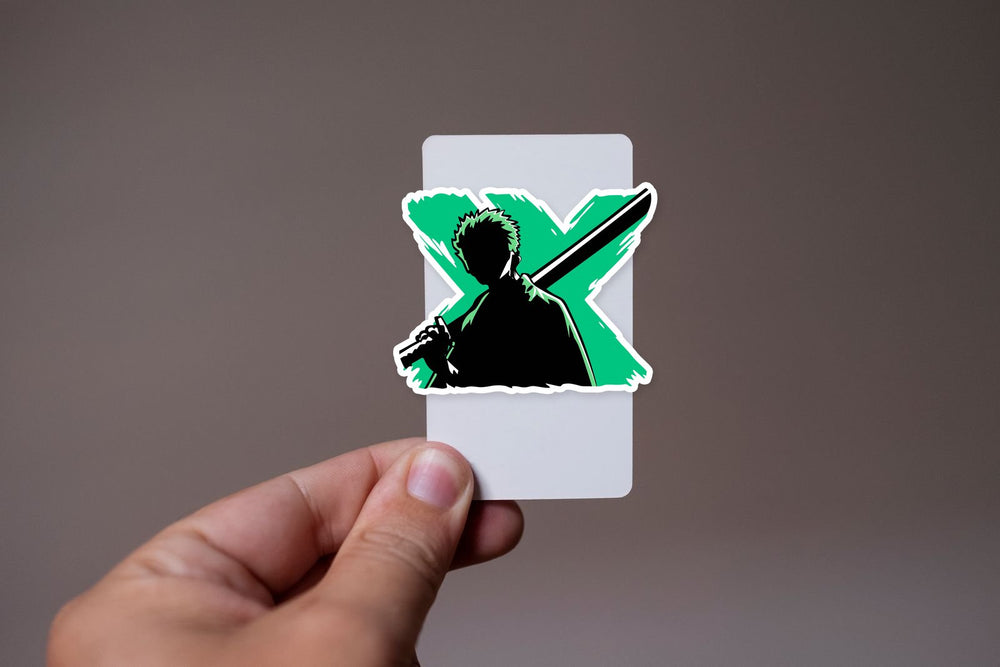 Roronoa Zoro Silhouette Samurai Sticker