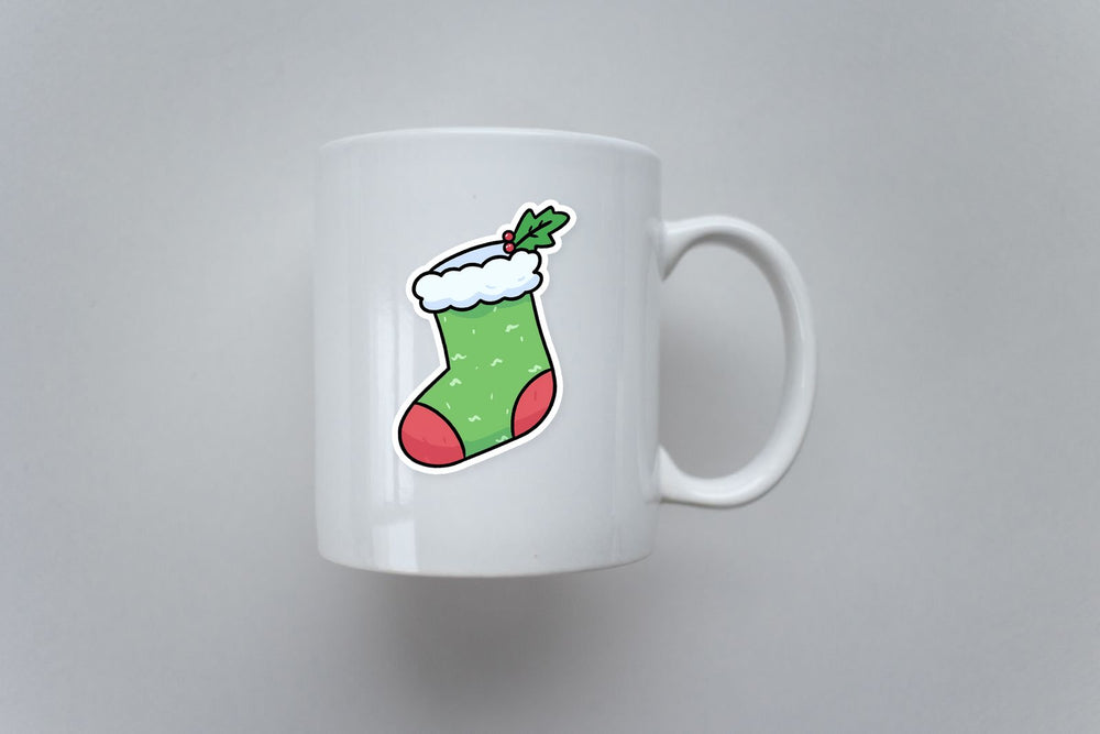 Cute Christmas Socks Sticker