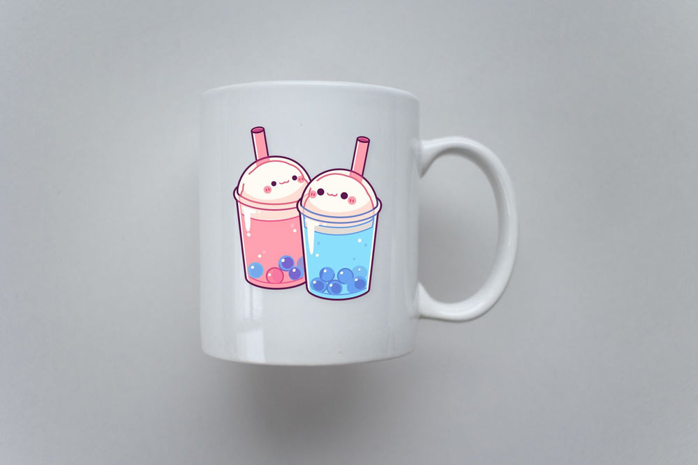Cute Boba Tea Duo Sticker