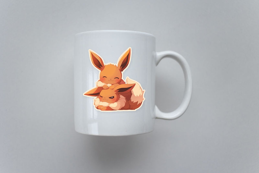 Pokemon Eevee Hugging Sticker