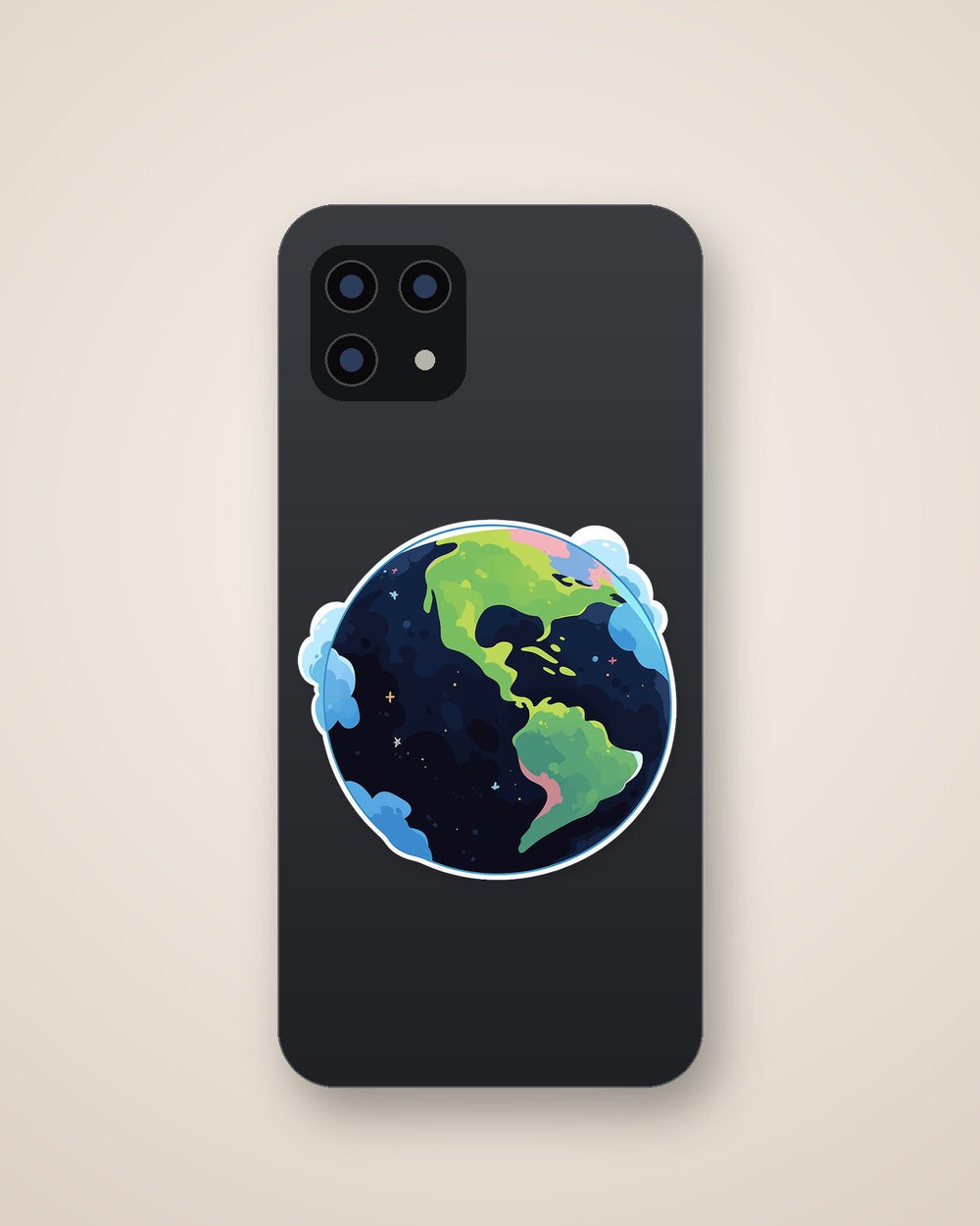 Earth South & North America Sticker