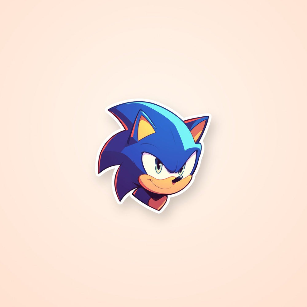 Sonic Smart Smiley Sticker