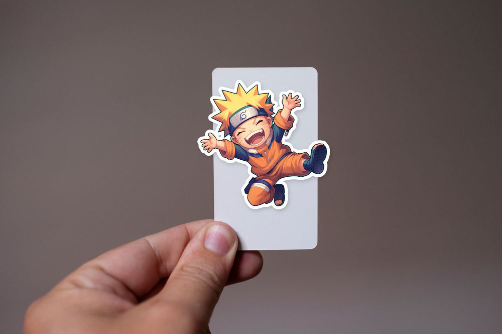 Chibi Naruto Happy Ninja Sticker