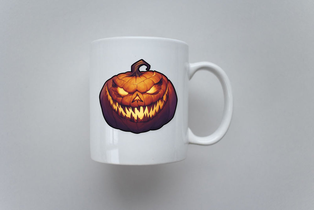 Spooky Jack O’Lantern Face Sticker