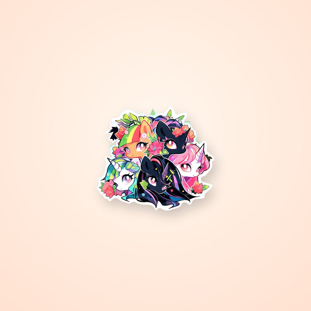 Aesthetic Bright Cute Unicorns Sticker