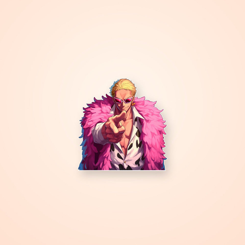 One Piece Doflamingo Pointing Sticker