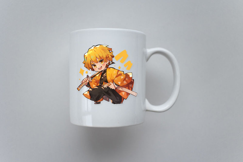 Zenitsu Agatsuma Chibi Demon Slayer Sticker