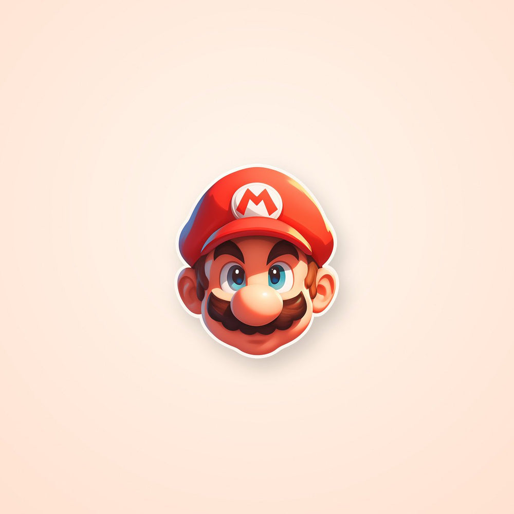 Mario Classic Head Sticker